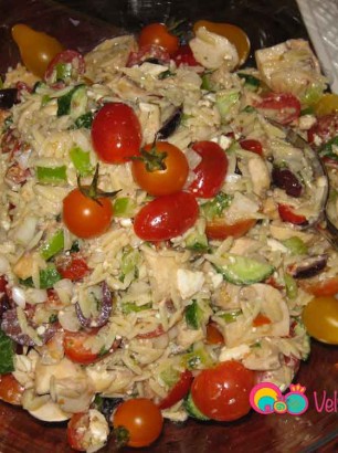 Mix all the ingredients together and serve.