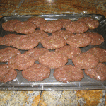 For freezing purposes you can arrange them on a non-stick tray lined with plastic wrap and lay another layer of patties over it.