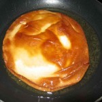 Gently saute the pita bread until lightly golden.
