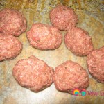 Add the bulgur, onions, mint and seasonings to the meat. Shape meat into small balls.