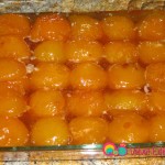 When the apricots are completely cooled, transfer them with the syrup to a container, cover and refrigerate.