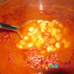 Add the chicken bouillon, red and black pepper. Continue to cook for another 30 minutes. The sauce is thick and the beans are fully cooked.