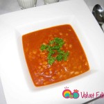 Northern beans in tomato sauce.