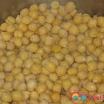 Fully cooked garbanzo beans also open up and turn soft.