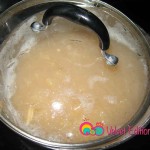 Lower heat and leave the lid slightly open to prevent spilling.