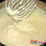 Continue to mix until the mixture begins to bubble and thicken. The mixture will be thick like the consistency of yogurt.