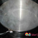 Bring the saltwater mixture to a full boil.