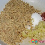 In a separate bowl add the ingredients for the filling. Mix the filling mixture together.