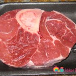 Beef shank - cross cut with bone.