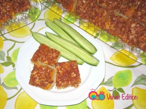 Cheese Zaatar and Red Pepper Paste Appetizer