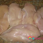 Chicken breasts washed and pat dried.