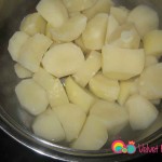 Boiled potatoes.