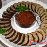 Garnish with parsley leaves and add Muhammarah in the center.