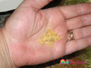 Mastic gum granules.