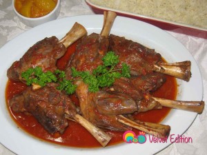 Lamb shanks slow cooked to perfection!