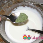 Add the dried mint and salt to the yogurt mixture.