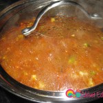 Add most of the parsley to the soup. Leave some aside for garnish.