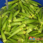 Wash the okra a couple of times in cold water.